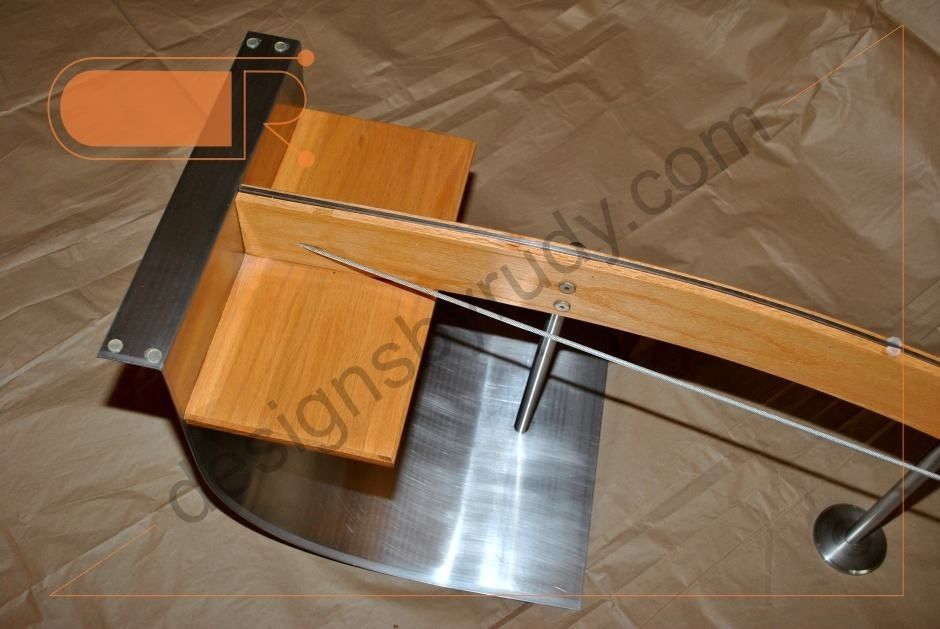 Jelly Bean Coffee Table, Glass Top, Stainless Steel, And Wood Frame Inside Jelly Bean Coffee Tables (View 17 of 40)