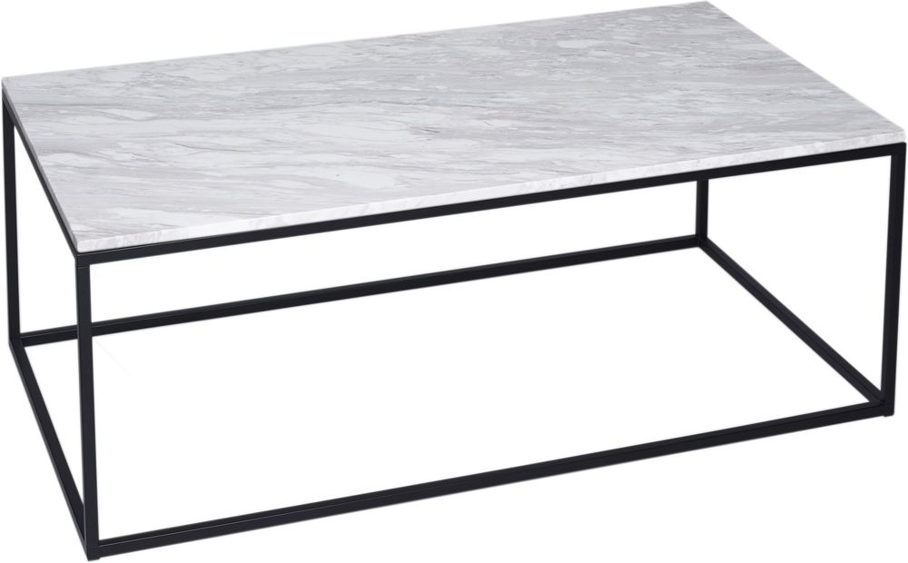 Kensal Rectangle Coffee Table Marble Top With Steel Or Brass Base In Rectangular Coffee Tables With Brass Legs (View 21 of 40)