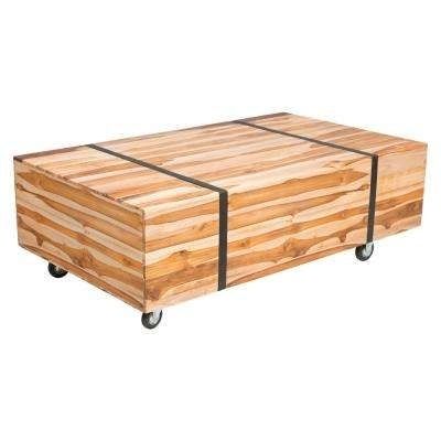 Light Brown Wood – Outdoor Coffee Tables – Patio Tables – The Home Depot Inside Light Natural Coffee Tables (View 38 of 40)