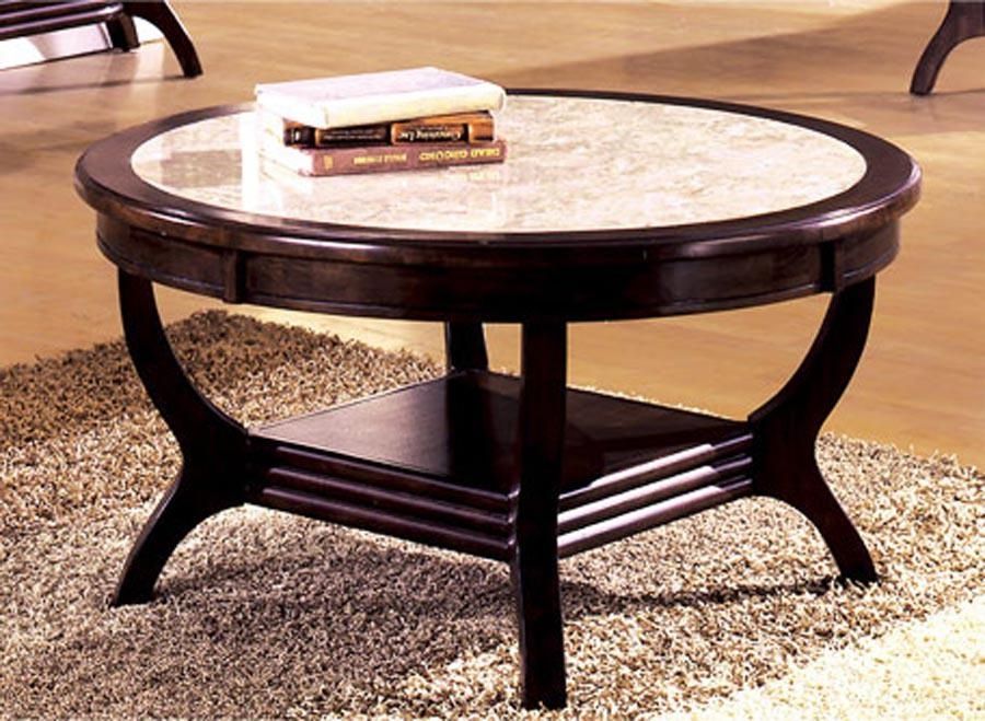Living Room Large Round Marble Coffee Table Marble Top Brass Coffee Intended For Smart Large Round Marble Top Coffee Tables (Photo 19 of 40)