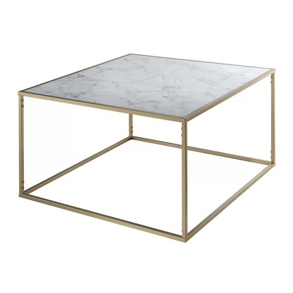 Marble/granite Top Coffee Tables You'll Love | Wayfair With 2 Tone Grey And White Marble Coffee Tables (View 5 of 40)