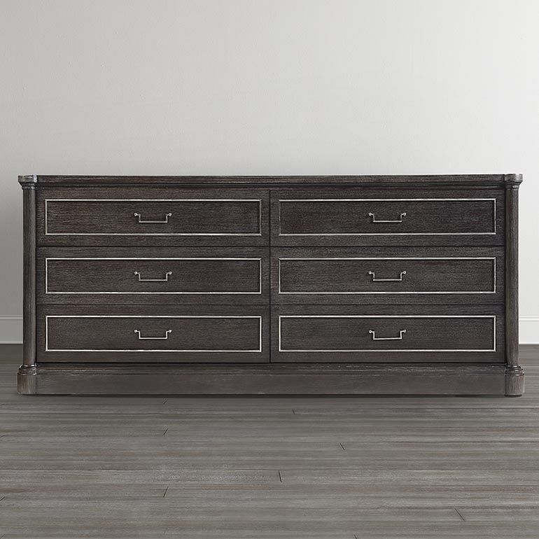Martinique 6 Drawer Dresser Intended For Walnut Finish 6 Drawer Coffee Tables (Photo 7 of 40)