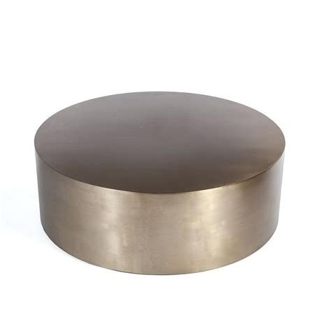 Metal Drum Coffee Table, Round Drum Coffee Table – Beeftrust Inside Darbuka Brass Coffee Tables (View 30 of 40)