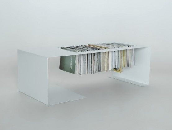 Minimalist Coffee Table With A Built In Magazine Rack – Digsdigs Throughout Minimalist Coffee Tables (View 11 of 40)