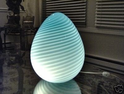 Murano Vetri Blown Table Egg Lamp Mid Century Modern | #21697403 Within Mid Century Modern Egg Tables (View 20 of 40)