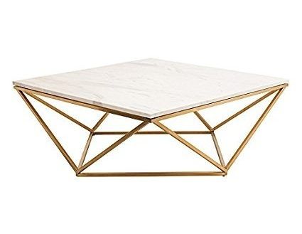 New Marble Coffee Table Within Rosa Modern Black Brushed Gold Inside Alcide Rectangular Marble Coffee Tables (View 38 of 40)