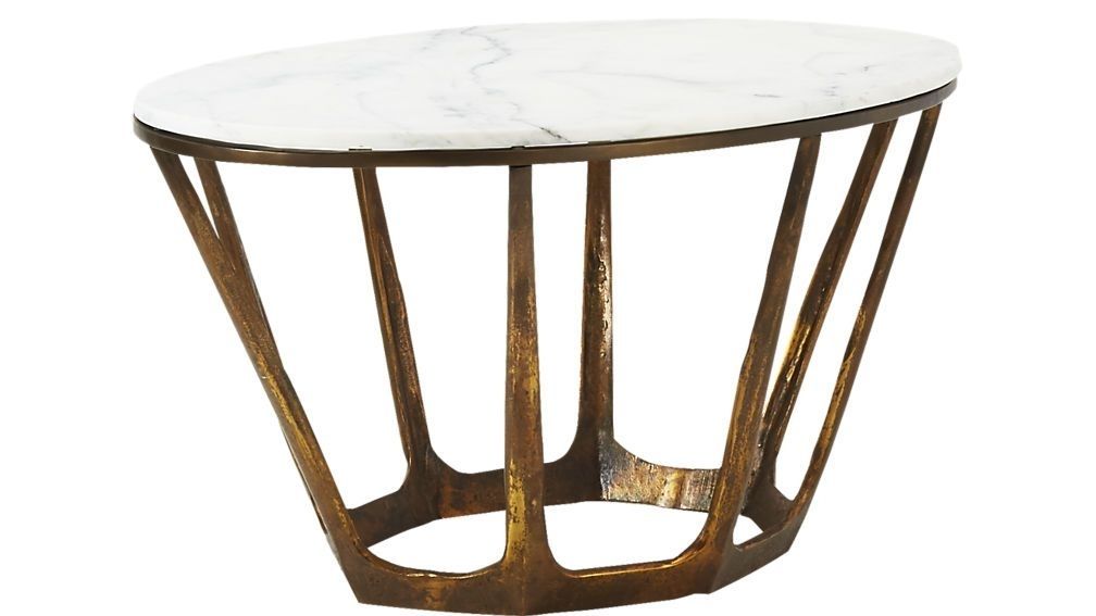 Parker Oval Marble Coffee Table | Tables Coffee | Pinterest In Parker Oval Marble Coffee Tables (View 2 of 40)