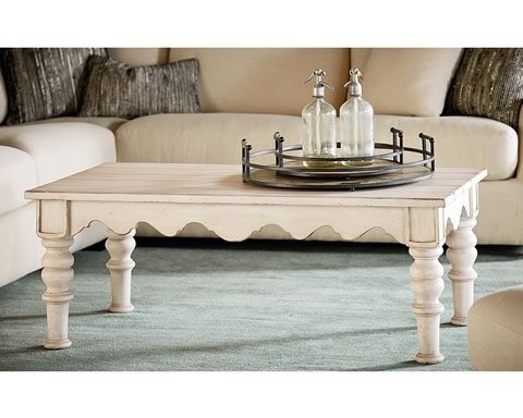 Scalloped Coffee Table | 6020101G | Magnolia Homejoanna Gaines In Magnolia Home Scallop Antique White Cocktail Tables (View 8 of 40)