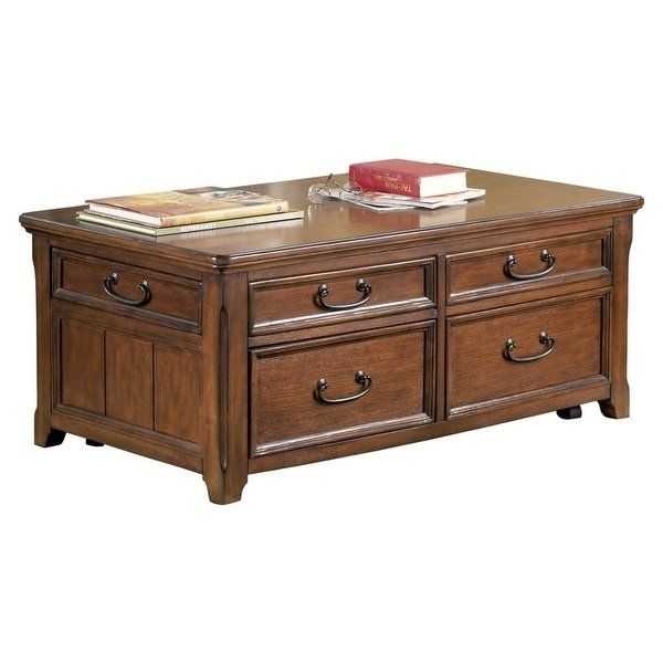 Shop Ashley T478 20 Woodboro Lift Top Cocktail Table W/ Casters For Throughout Seneca Lift Top Cocktail Tables (View 10 of 40)
