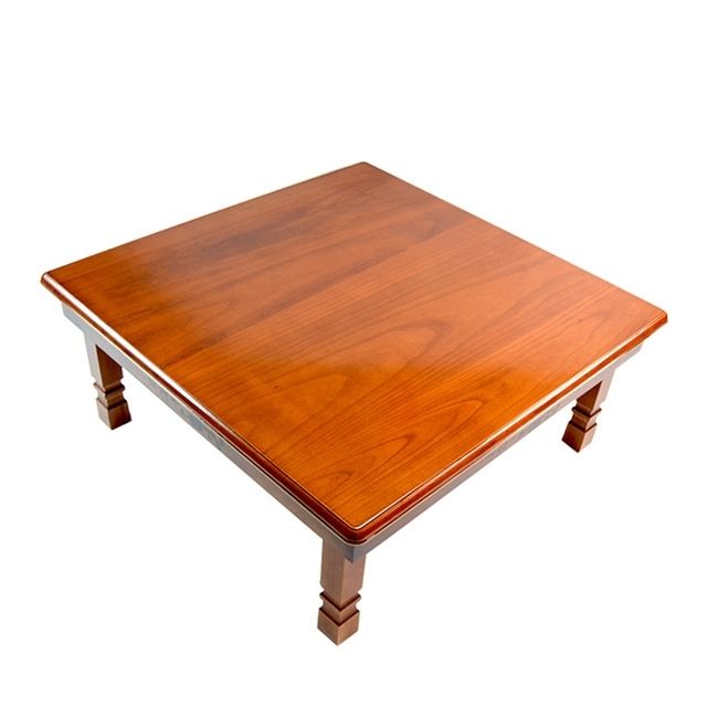 Solid Pine Wood Folding Table Square 80Cm 2 Finish Natural/brown Pertaining To Natural Pine Coffee Tables (View 23 of 40)