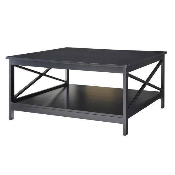 Square Coffee Tables You'll Love | Wayfair Pertaining To Iron Wood Coffee Tables With Wheels (Photo 11 of 40)