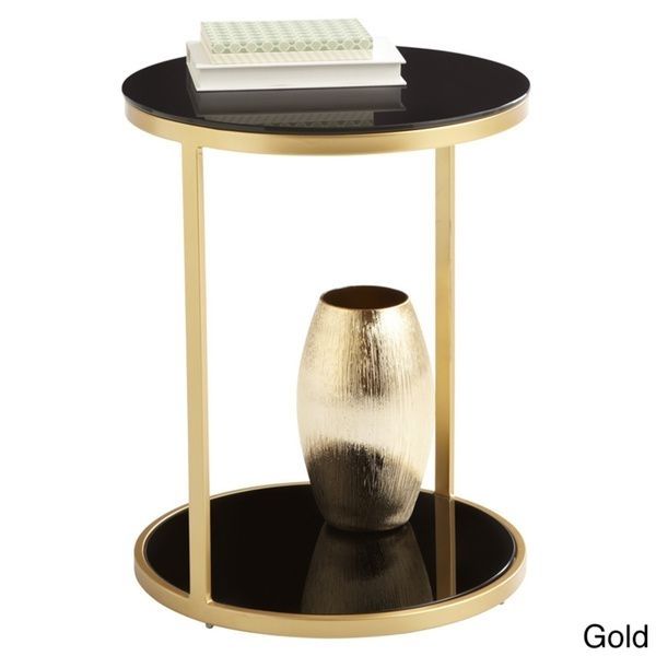 Sunpan Dakota Black Tempered Glass End Table – Overstock™ Shopping Inside Jackson Marble Side Tables (View 34 of 40)
