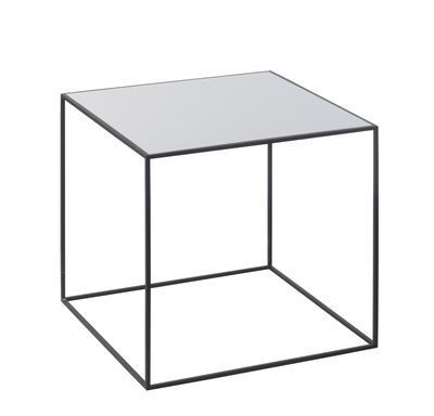 Table D'appoint Twin / L 35 X H 35 Cm – Plateau Réversible | Twins In Lassen Square Lift Top Cocktail Tables (View 20 of 40)
