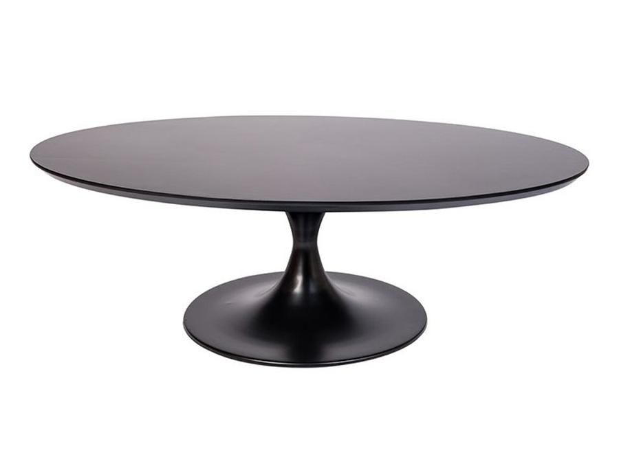Table Hire | Tulip Oval Coffee Table  Black 1200Mm Long X 750Mm Wide Throughout Brisbane Oval Coffee Tables (View 7 of 40)