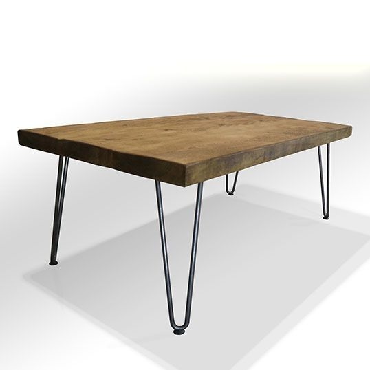 Tall Coffee Table Wood Coffee Table Tall Hairpin Legs Funky Chunky With Peekaboo Acrylic Tall Coffee Tables (View 10 of 40)