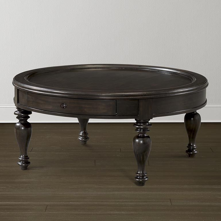 Traditional Round Coffee Table Pertaining To Traditional Coffee Tables (View 7 of 40)