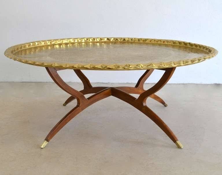 Tray Top Coffee Table Luxury Round Brass Tray Top Coffee Table At For Jaxon Grey Lift Top Cocktail Tables (View 15 of 40)