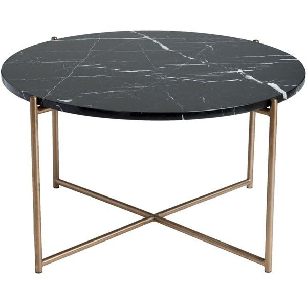 Venice Round Marble Coffee Table – 27.6" | Greenhouse: A Spirited For Iron Marble Coffee Tables (Photo 35345 of 35622)