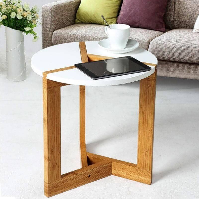 Vornex White Minimalist Coffee Table | Premium Coffee Tables | Addyzeal Intended For Minimalist Coffee Tables (View 38 of 40)