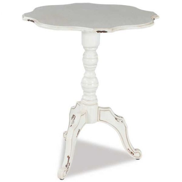 White Scalloped Table | Fzr786 | Cambridge Home | Afw For Magnolia Home Scallop Antique White Cocktail Tables (View 32 of 40)