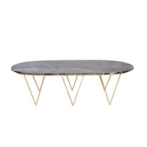 Worlds Away Surf Gold Leaf Coffee Table W (View 38 of 40)