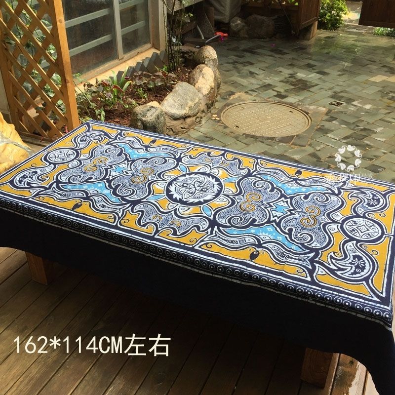 Xiangti Printed Ethnic Handmade Batik Tablecloth Rectangular Inside Batik Coffee Tables (View 20 of 40)