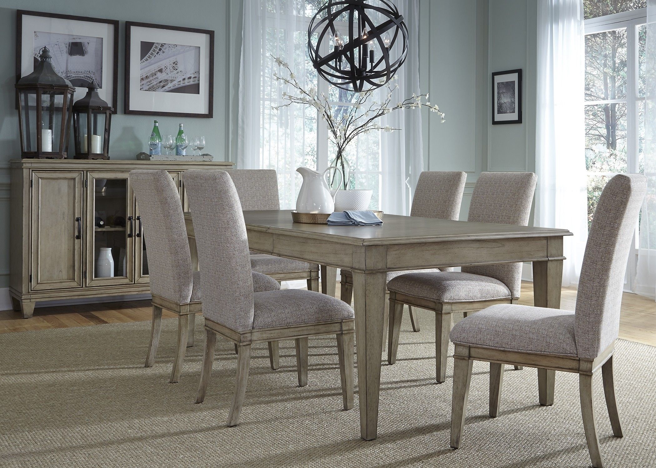 18. Grayton Grove Extendable Dining Room Set From Liberty Coleman In Most Current Jaxon Grey 5 Piece Round Extension Dining Sets With Upholstered Chairs (Photo 9 of 20)