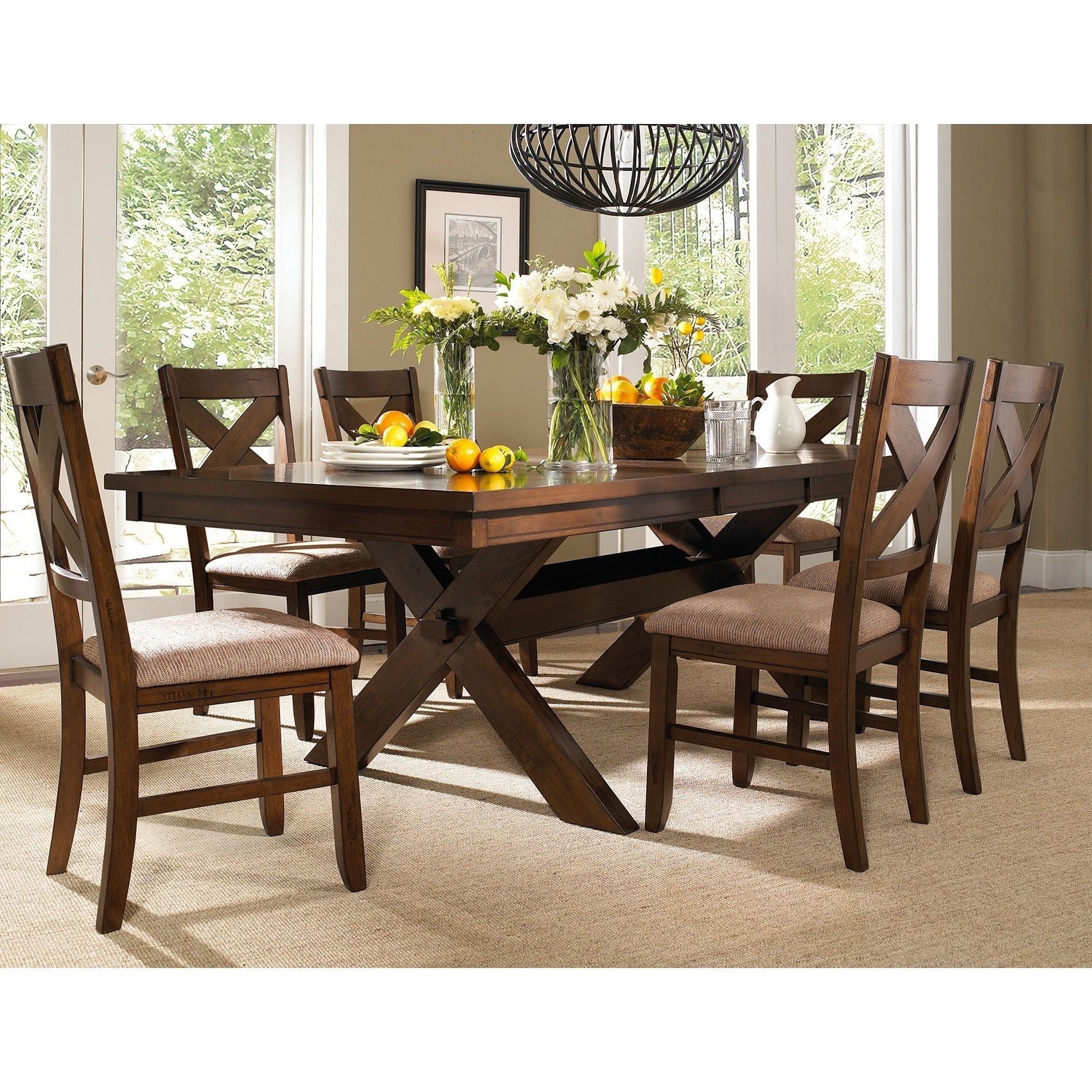 20 Collection of Craftsman 7 Piece Rectangular Extension Dining Sets