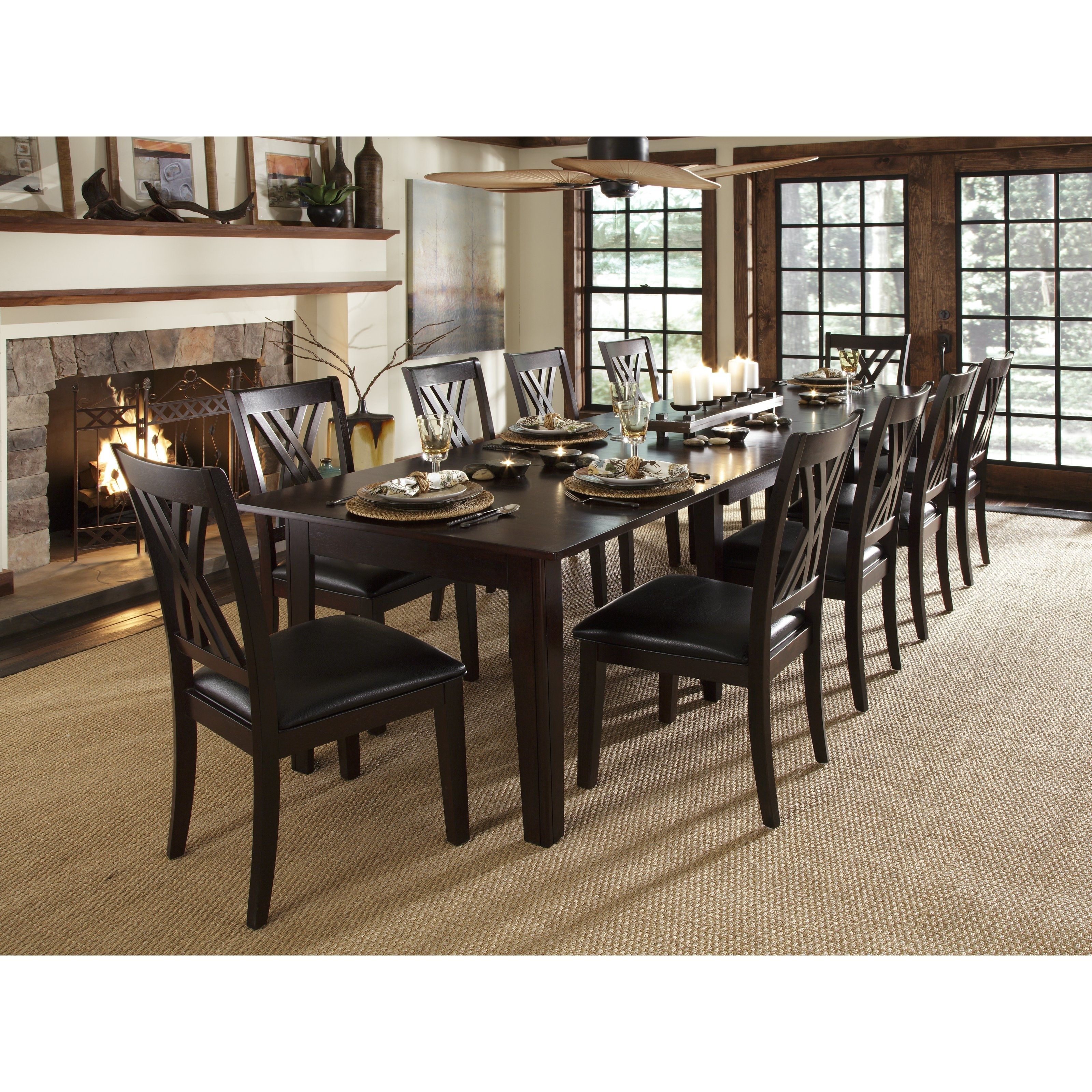 A America Montreal Rectangular Extension Dining Table – Espresso In Most Recently Released Craftsman Rectangle Extension Dining Tables (View 13 of 20)