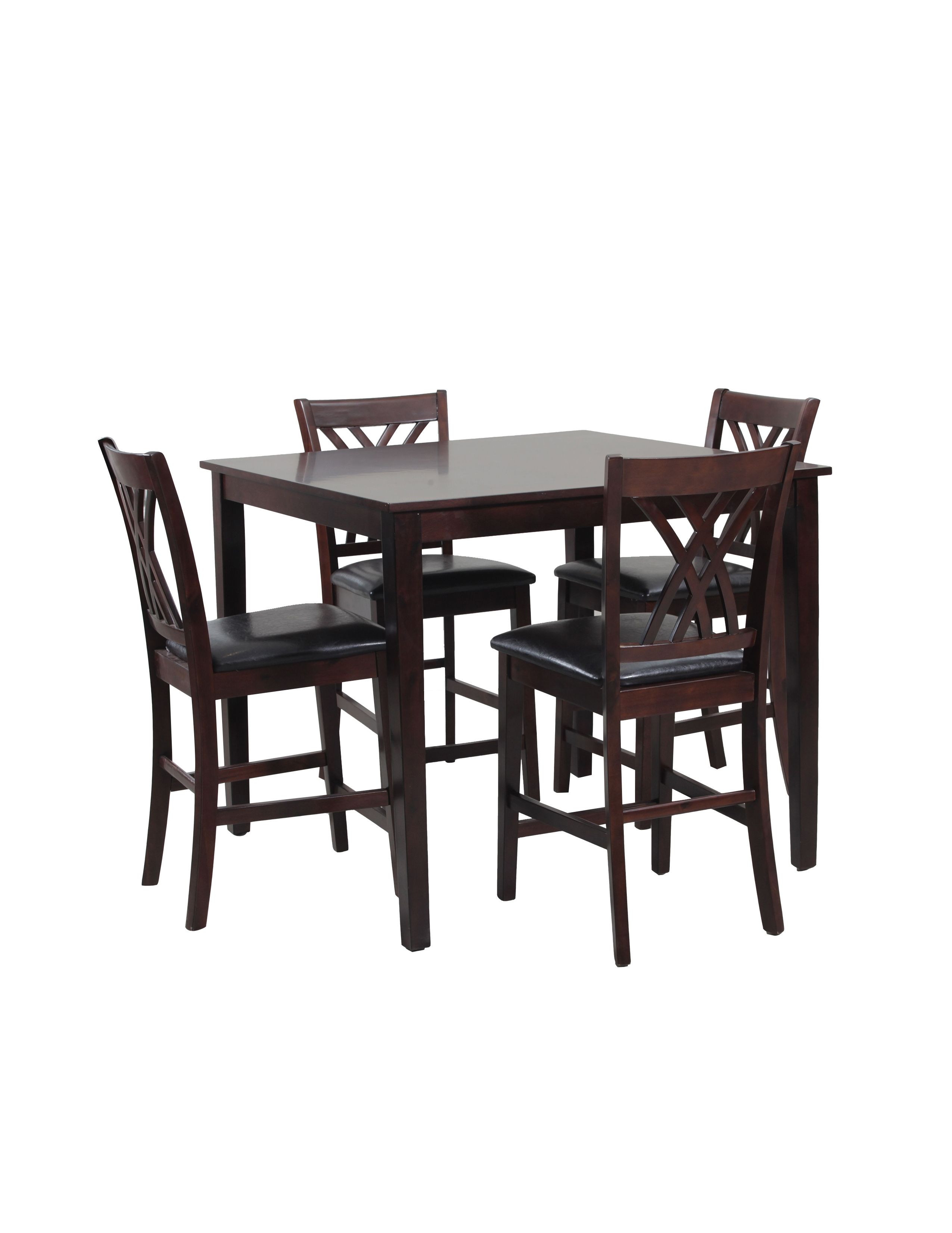 Acme Rolle 5 Piece Counter Height Dining Set, Faux Marble And Inside Current Pierce 5 Piece Counter Sets (View 6 of 20)