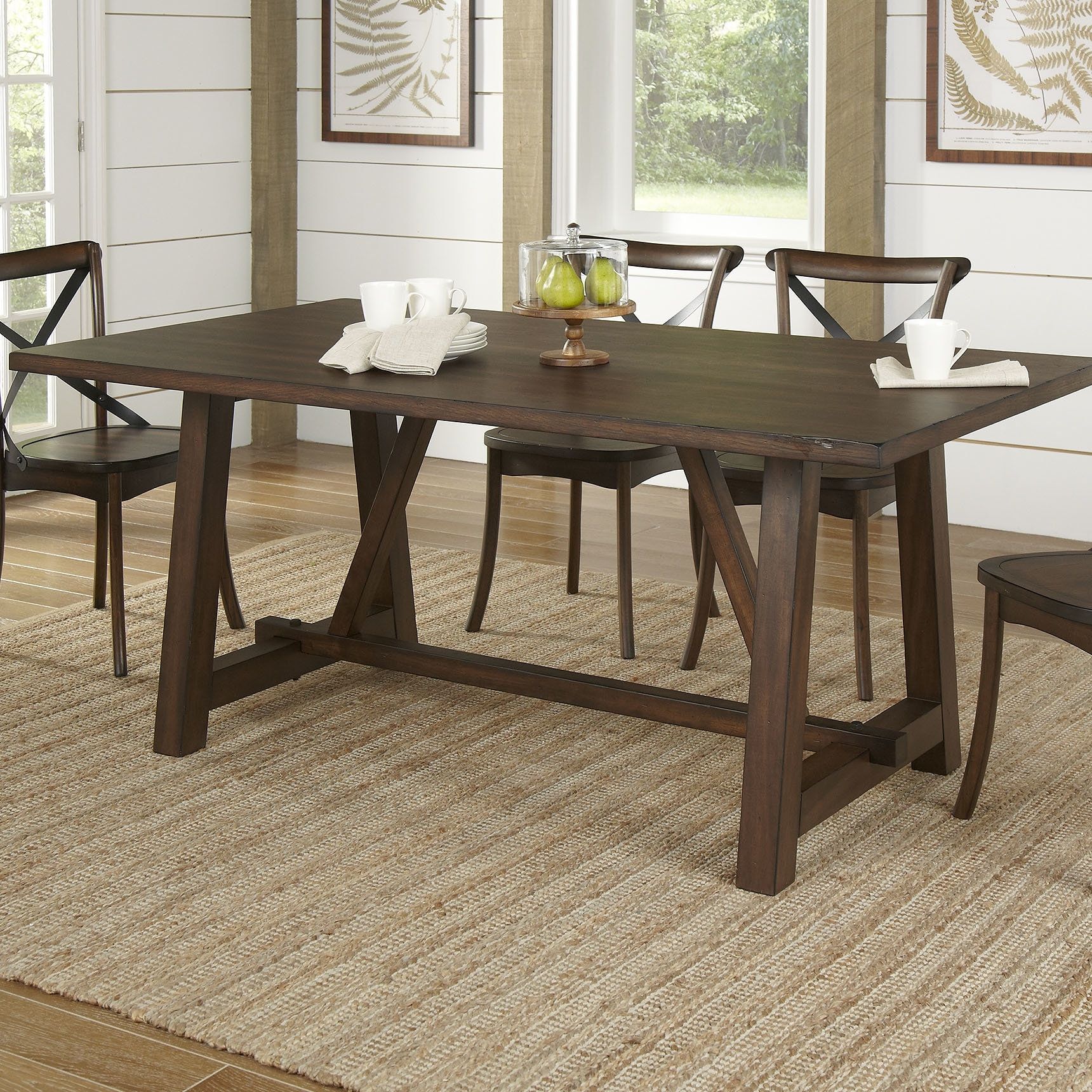 Birch Lane™ Romney Rectangular Dining Table & Reviews | Wayfair Inside 2018 Laurent 7 Piece Rectangle Dining Sets With Wood And Host Chairs (Photo 12 of 20)