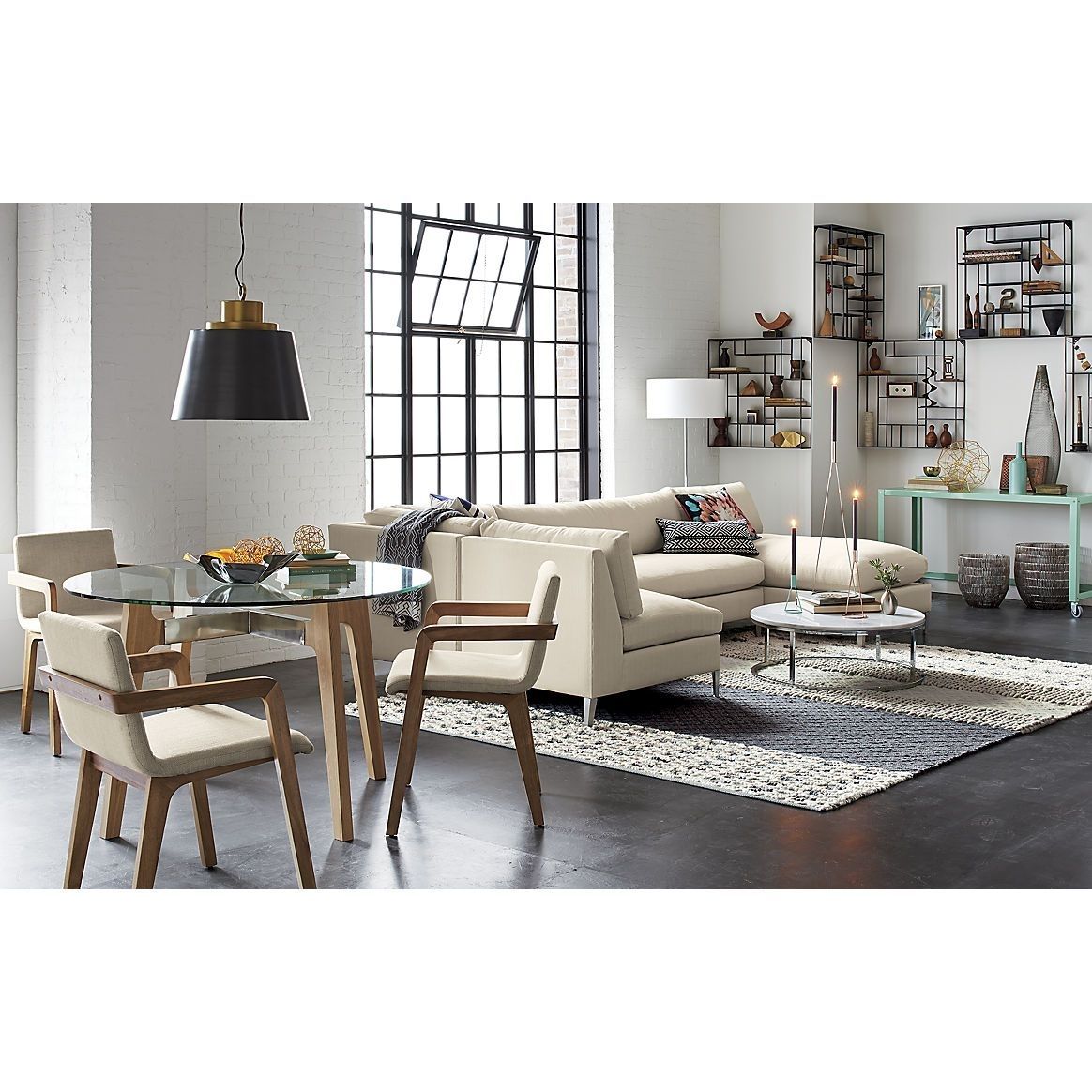 Brace Dining Table In Dining Tables | Cb2 | Home: Dining && Living Intended For Recent Lassen 5 Piece Round Dining Sets (View 11 of 20)