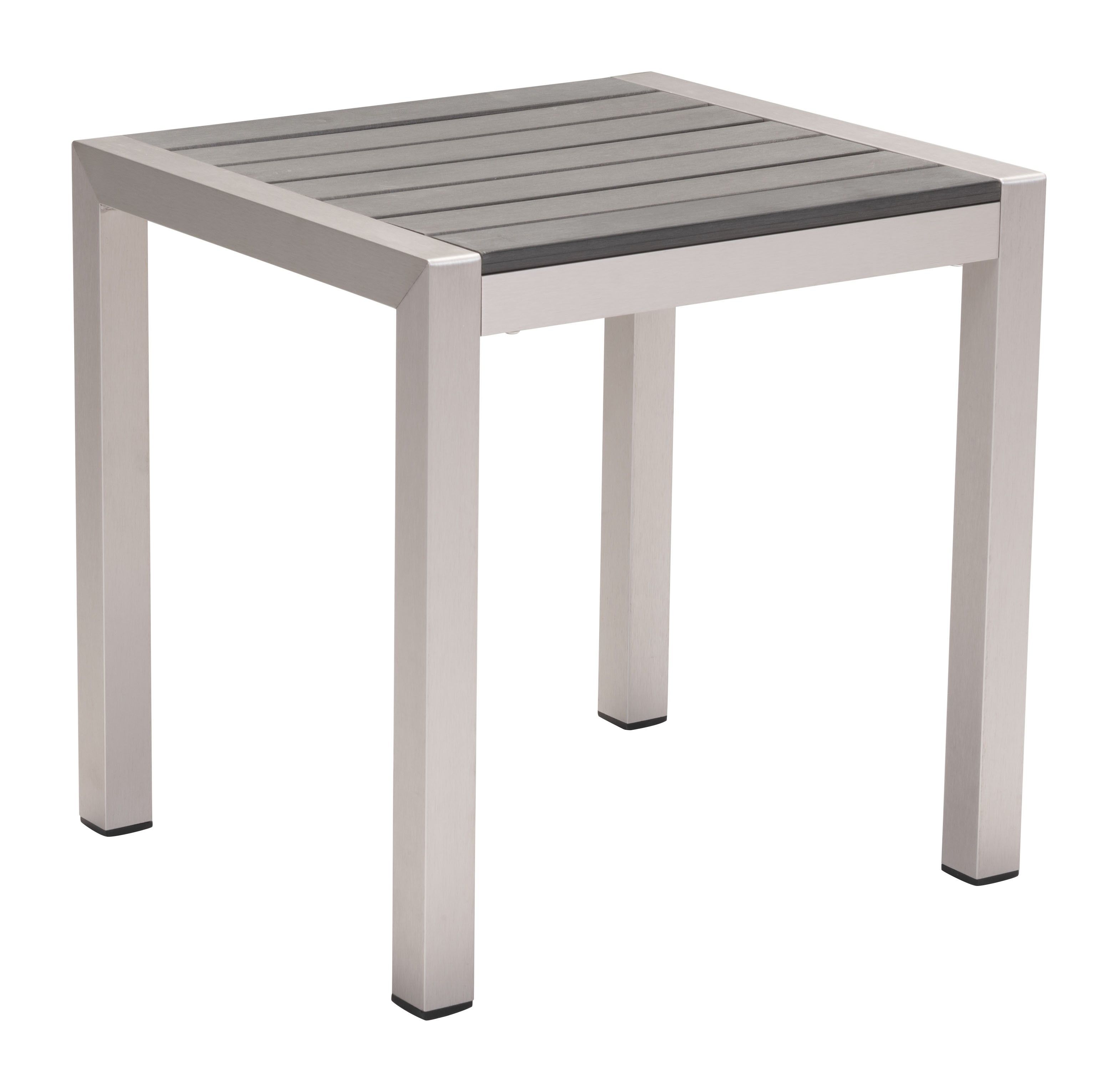 Carly Indoor/outdoor Side Table, Gray Throughout Newest Carly Rectangle Dining Tables (View 9 of 20)