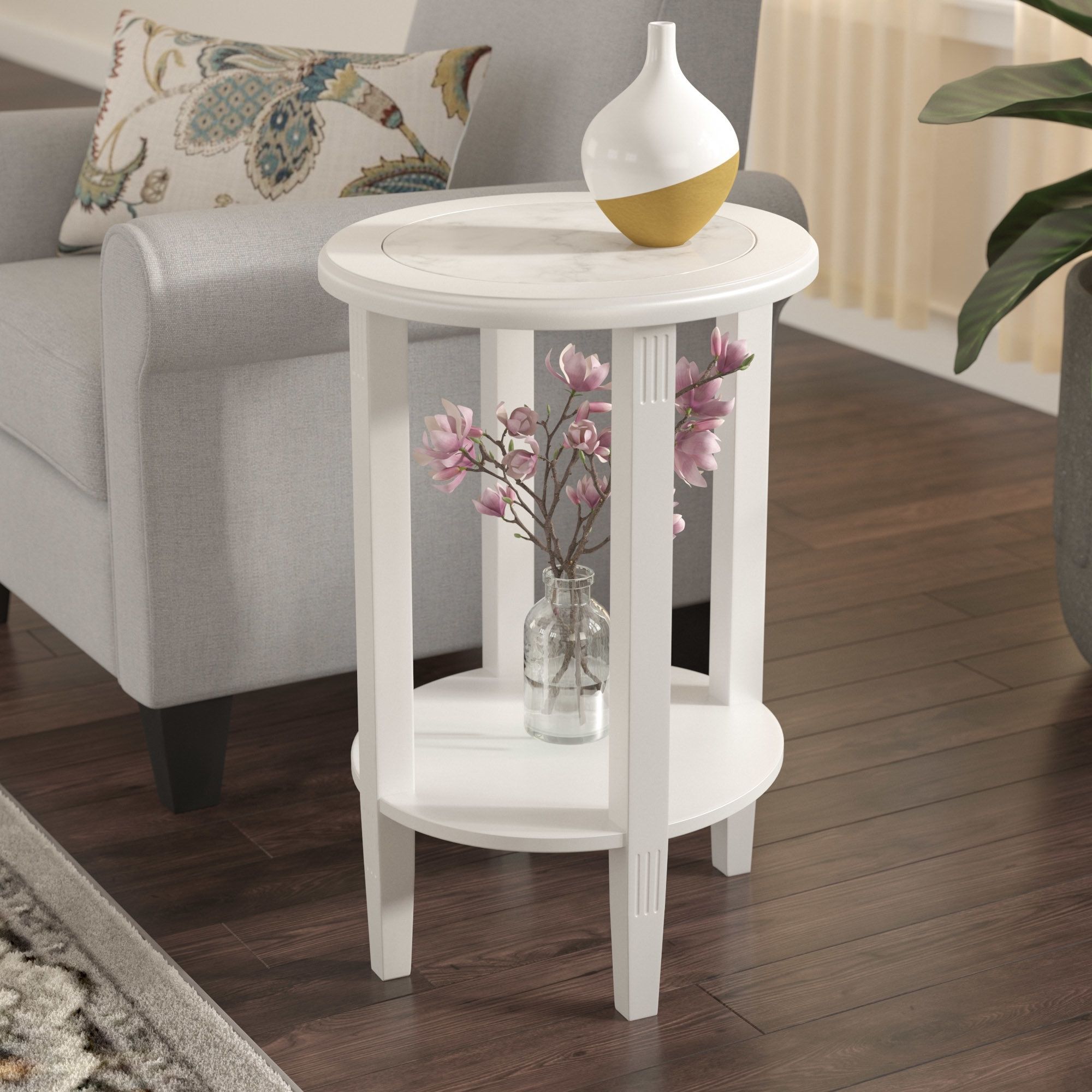 Charlton Home Versailles End Table & Reviews | Wayfair Inside Most Current Chapleau Ii 7 Piece Extension Dining Tables With Side Chairs (View 19 of 20)