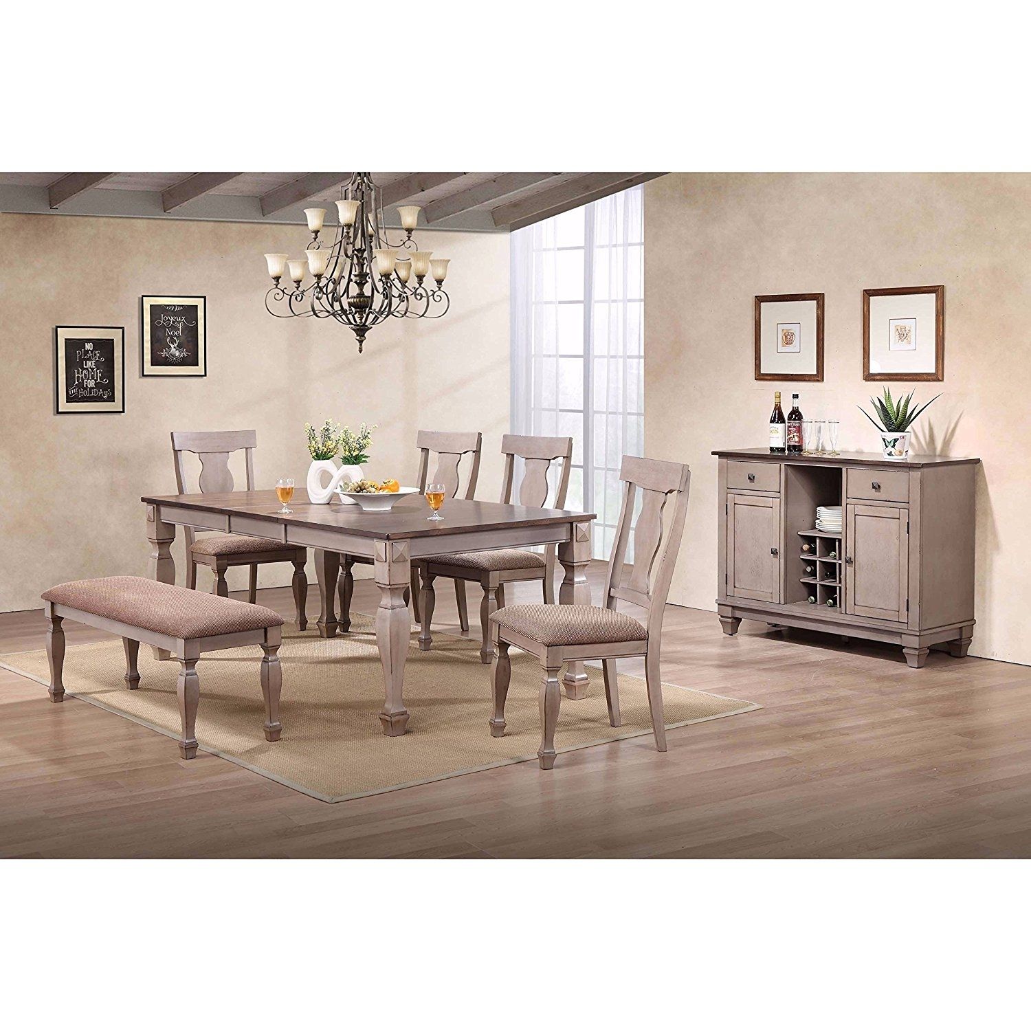 Cheap Two Tone Dining Room, Find Two Tone Dining Room Deals On Line Within Most Recent Candice Ii 7 Piece Extension Rectangular Dining Sets With Slat Back Side Chairs (View 18 of 20)