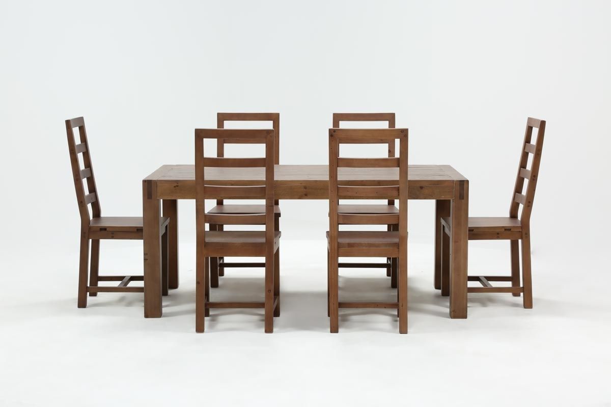 Crawford 7 Piece Rectangle Dining Set | Living Spaces With Regard To Newest Crawford 6 Piece Rectangle Dining Sets (View 5 of 20)