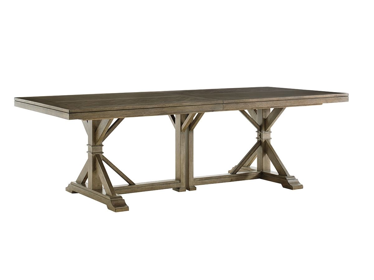 Cypress Point Pierpoint Double Pedestal Dining Table | Lexington With Most Current Artisanal Dining Tables (View 19 of 20)