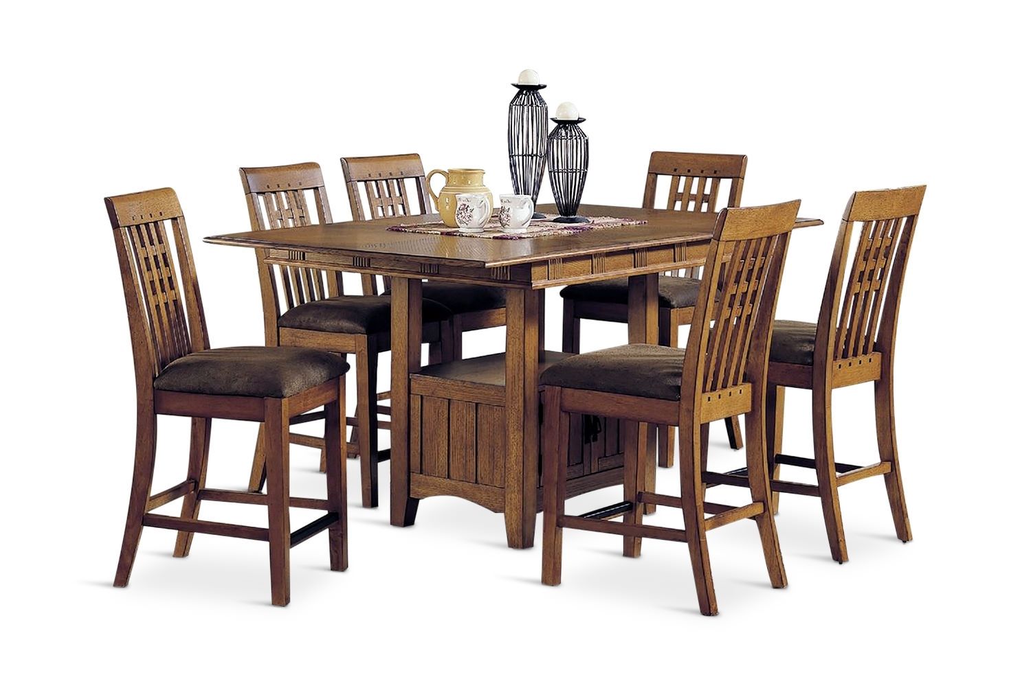 Dining Sets – Kitchen & Dining Room Sets – Hom Furniture Pertaining To 2017 Craftsman 7 Piece Rectangle Extension Dining Sets With Arm &amp; Side Chairs (View 13 of 20)