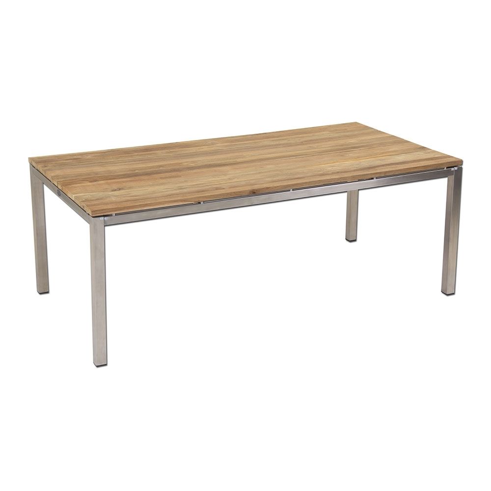 Essence Outdoor – Brazil Recycled Teak Dining Table Plank Top 290 Pertaining To 2017 Outdoor Brasilia Teak High Dining Tables (View 17 of 20)