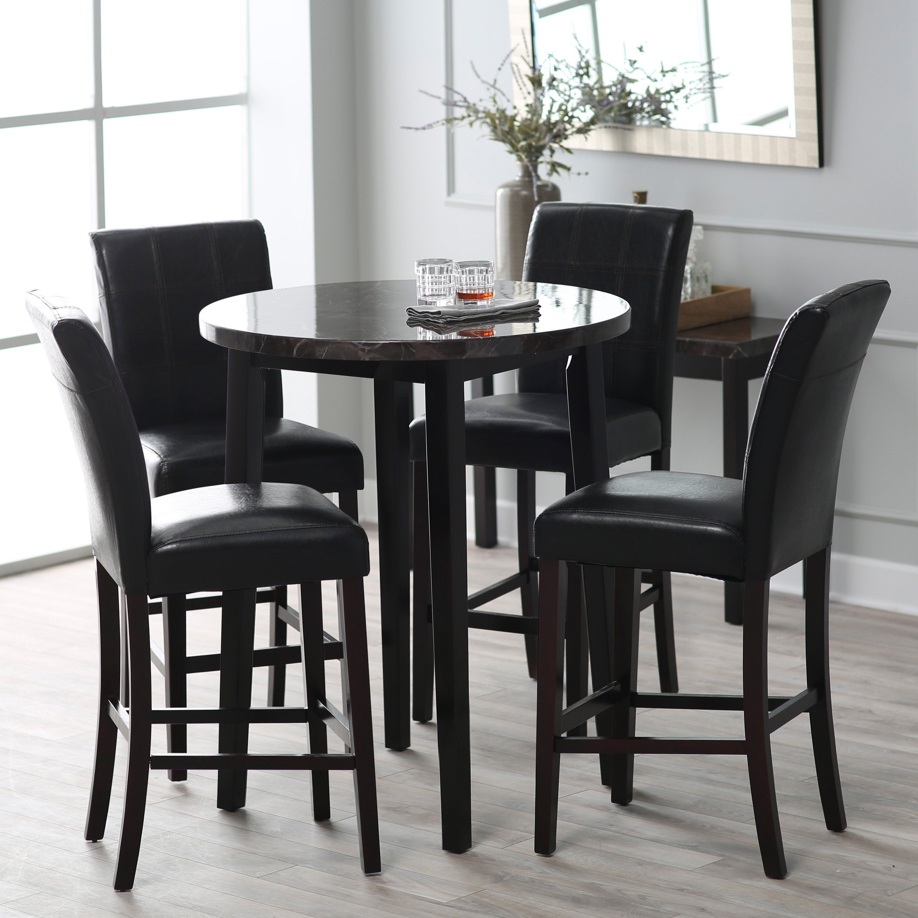 Finley Home Milano Pub Table | Hayneedle Regarding Most Popular Palazzo 3 Piece Dining Table Sets (View 17 of 20)