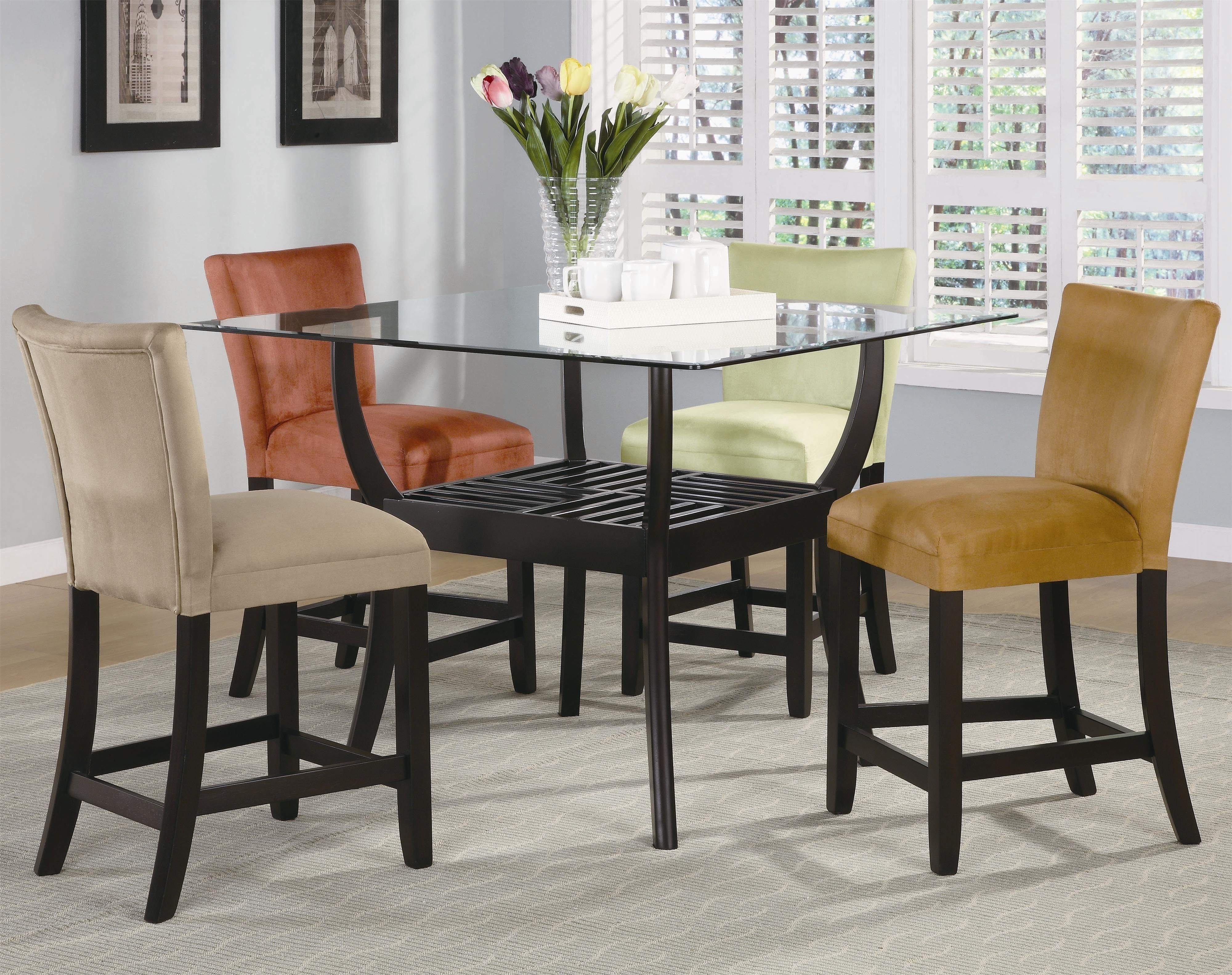 Gray Round Dining Table Set Awesome Bloomfield 5 Piece Counter Intended For 2018 Hyland 5 Piece Counter Sets With Stools (View 18 of 20)