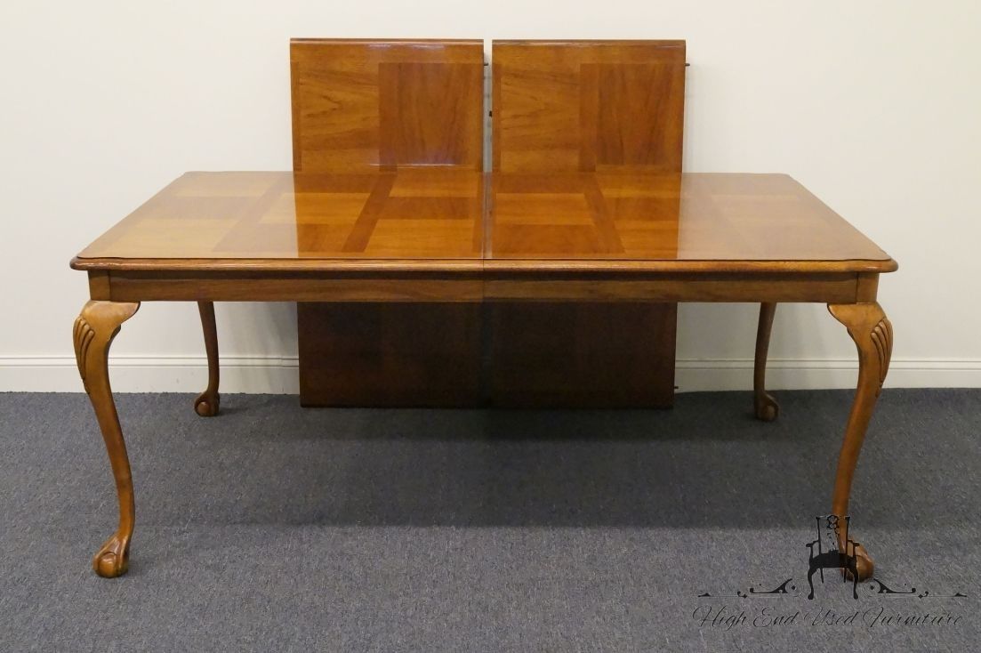 High End Used Furniture | Thomasville Fisher Park Parquet Top 116 With Regard To Most Popular Parquet Dining Tables (View 12 of 20)