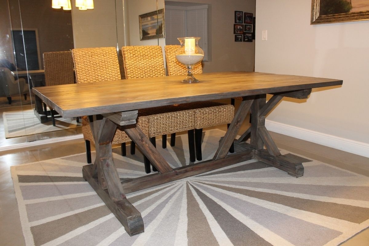 Holy Cannoli We Built A Farmhouse Dining Room Table Happy Decor In Most Up To Date Farm Dining Tables (View 18 of 20)