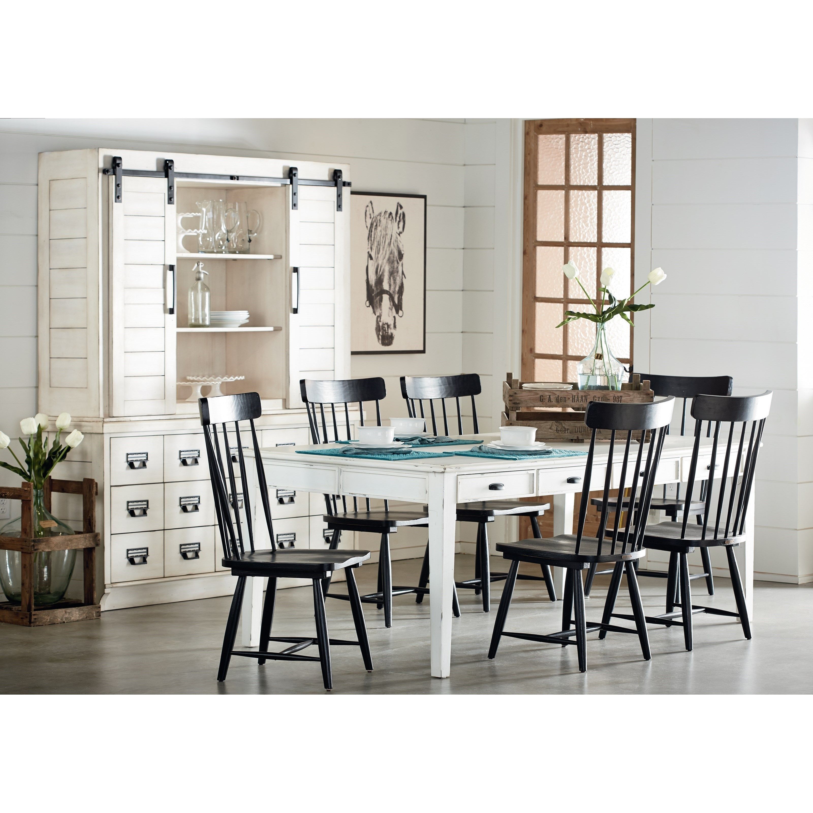 Kitchen Dining Group With 7' Tablemagnolia Homejoanna Gaines Throughout Recent Magnolia Home Taper Turned Jo's White Gathering Tables (View 8 of 20)