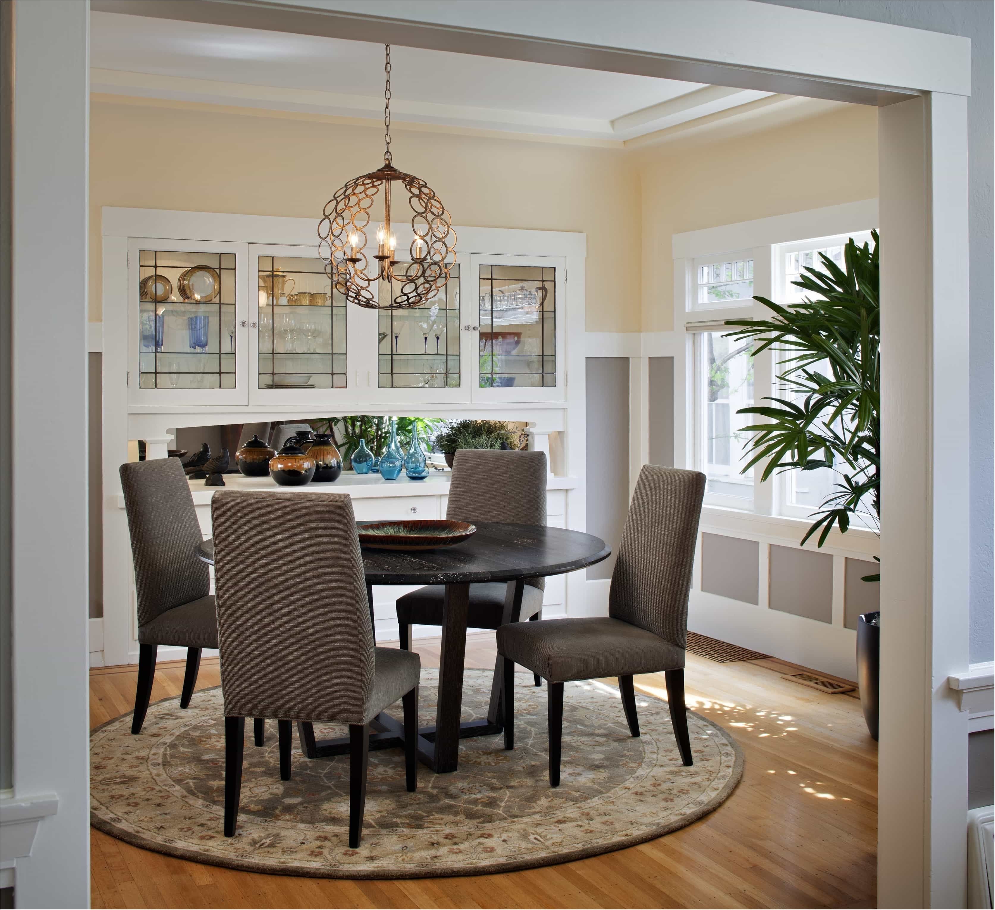 Magnificent Craftsman Lighting For Dining Room With Round Table Inside Newest Craftsman Round Dining Tables (View 14 of 20)