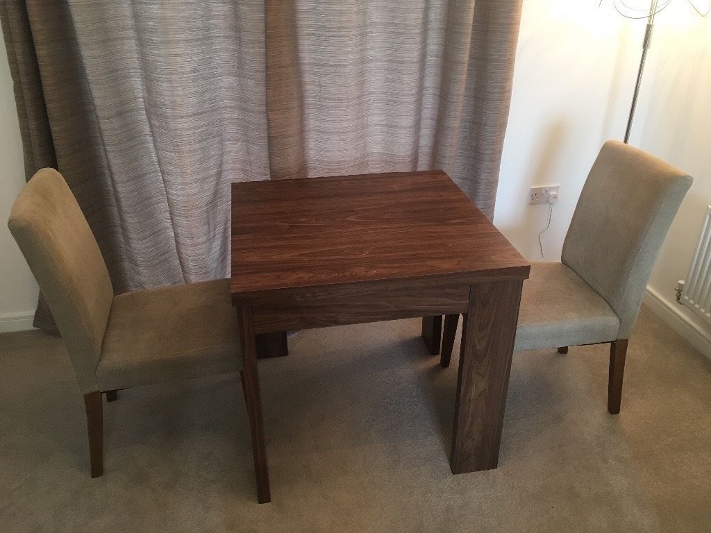 Next Logan Walnut Folding Dining Table And Two Chairs | In Inside Most Recently Released Logan 6 Piece Dining Sets (View 20 of 20)
