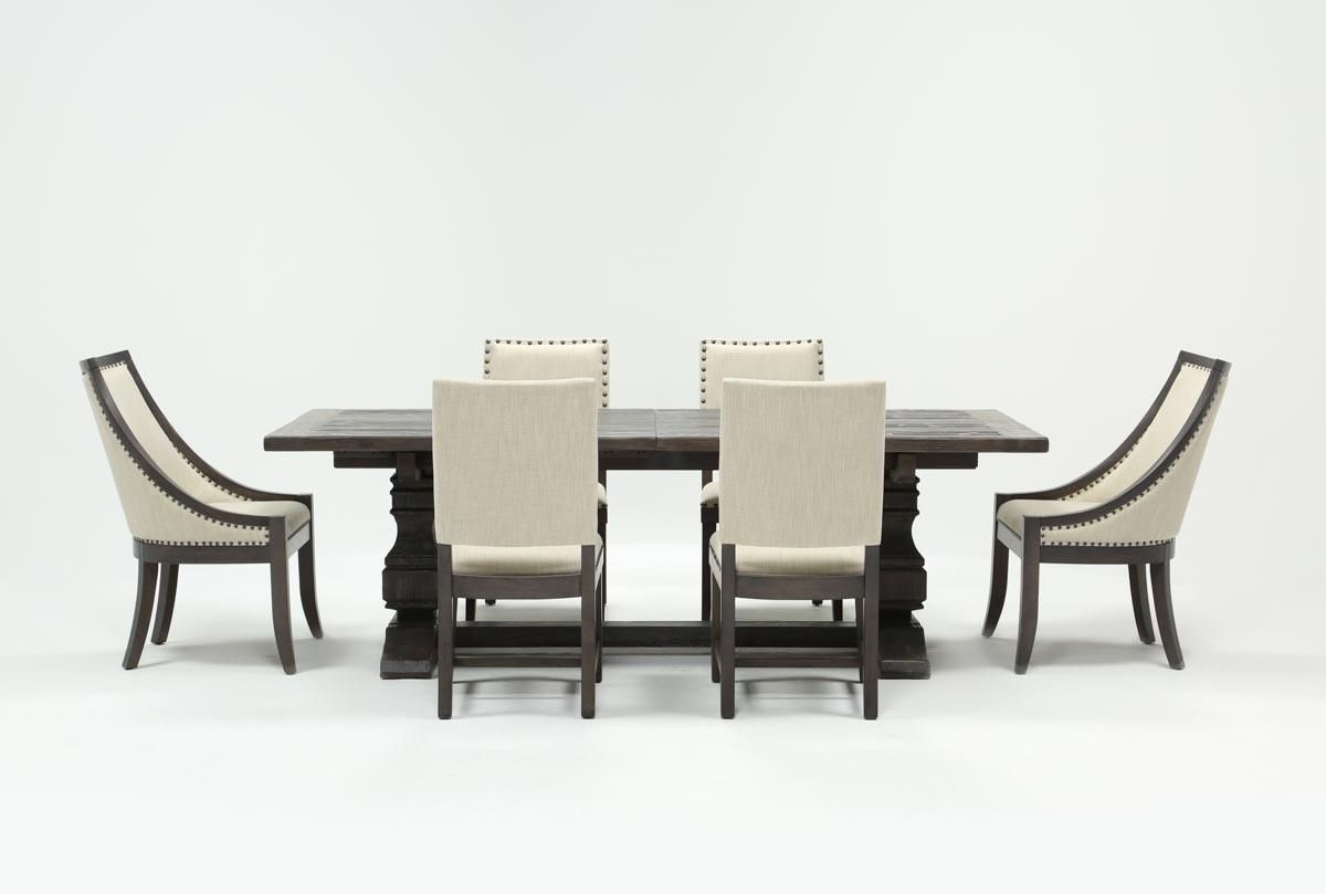 Norwood 7 Piece Rectangle Extension Dining Set | Living Spaces Within Most Up To Date Norwood 6 Piece Rectangular Extension Dining Sets With Upholstered Side Chairs (Photo 2 of 20)