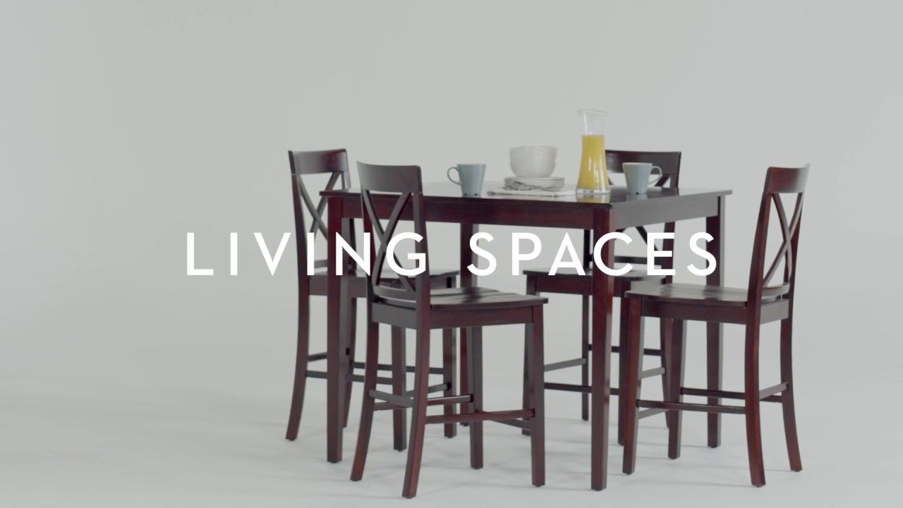 Pierce 5 Piece Counter Set | Living Spaces – Youtube Within Most Current Jameson Grey 5 Piece Counter Sets (View 11 of 20)