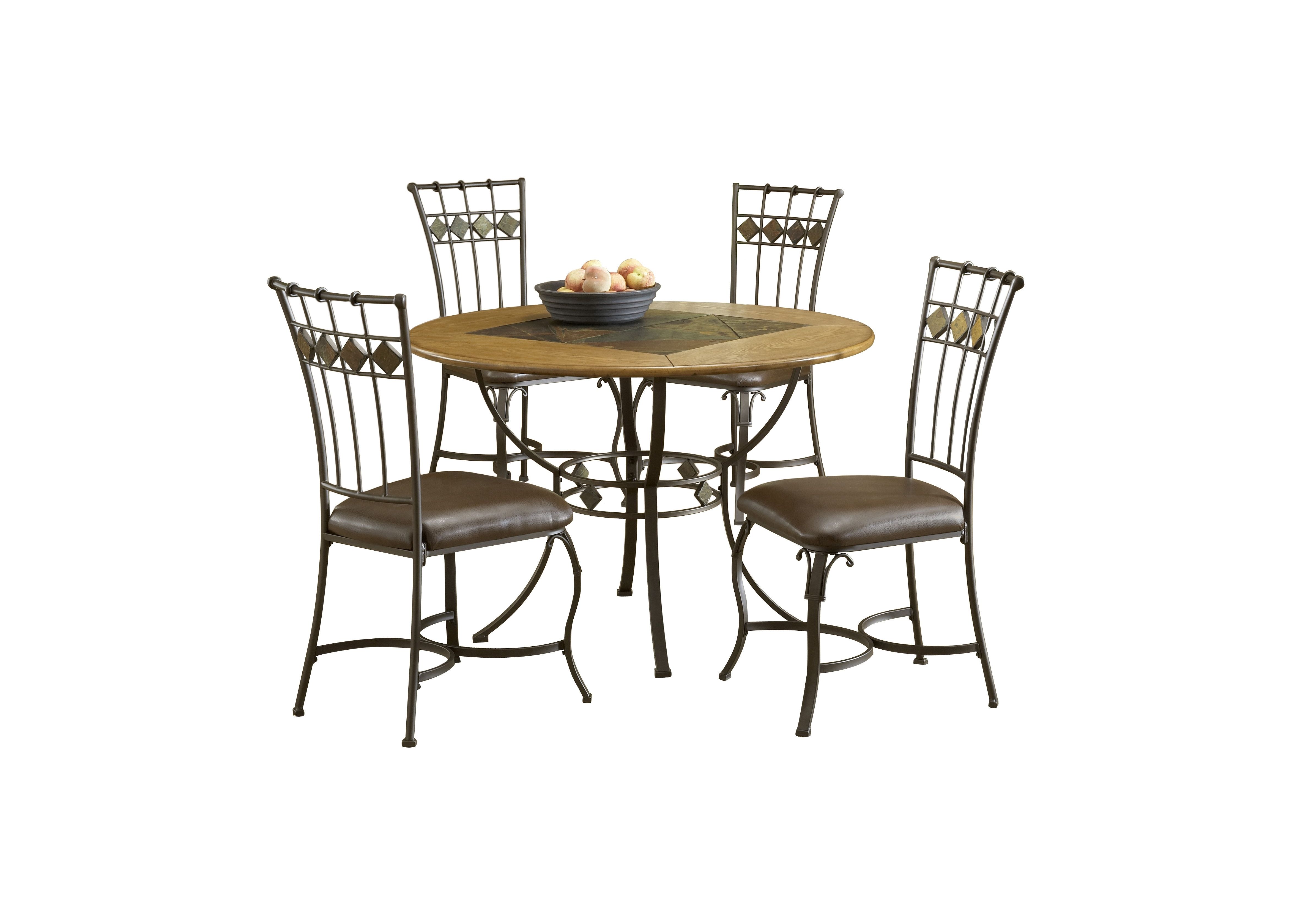 Red Barrel Studio Boyers 5 Piece Dining Set & Reviews | Wayfair Inside Most Popular Candice Ii 5 Piece Round Dining Sets With Slat Back Side Chairs (View 5 of 20)