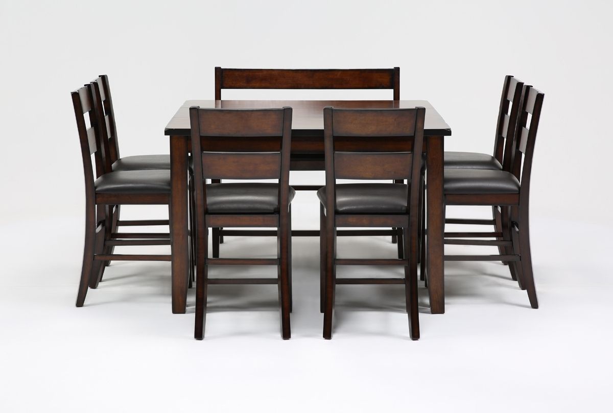 Rocco 8 Piece Extension Counter Set | Living Spaces With Regard To Newest Rocco Extension Dining Tables (View 10 of 20)